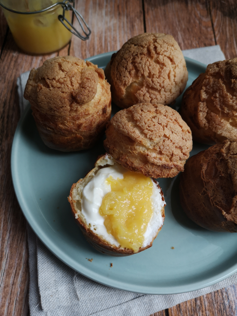 recette de choux au lemon curd