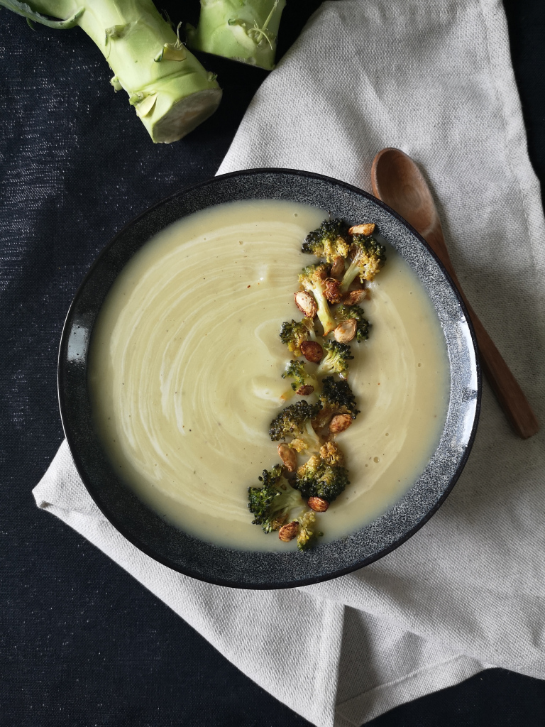 Velouté aux pieds de brocoli