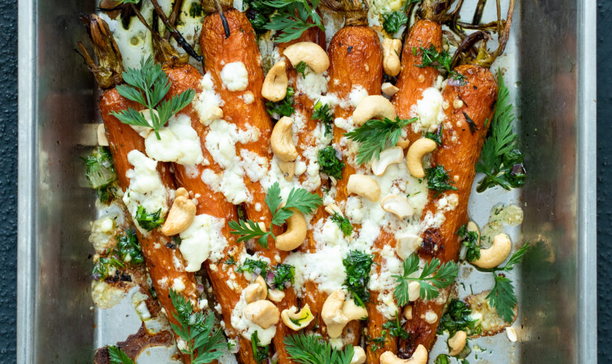 Carottes confites, feta et noix de cajou de Juan Arbelaez