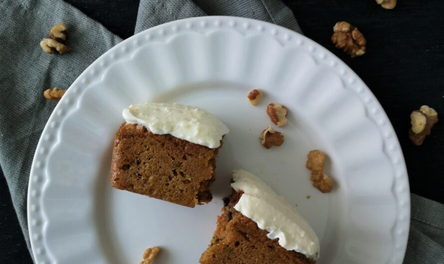 Carrot cake à la pulpe de carotte et glaçage cream cheese