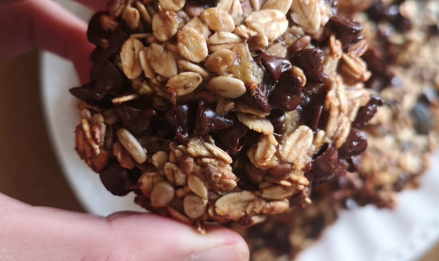 Cookies bananes, avoine et chocolat