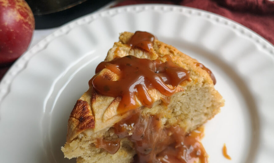 Gâteau aux pommes et caramel de pommes