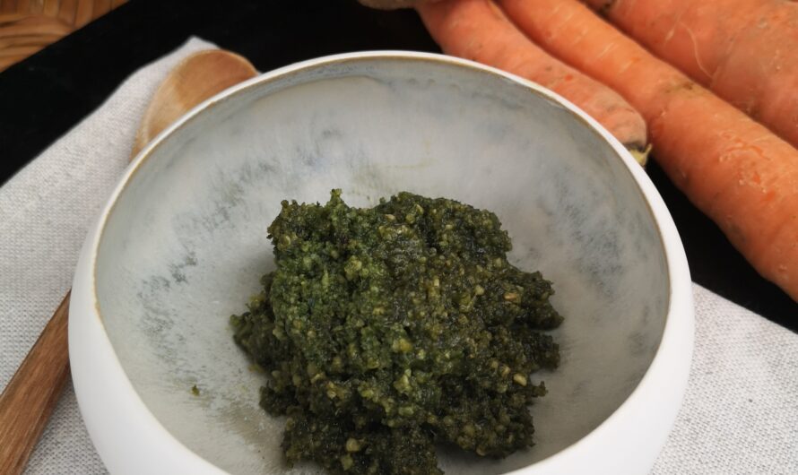 Pesto de fanes de carottes