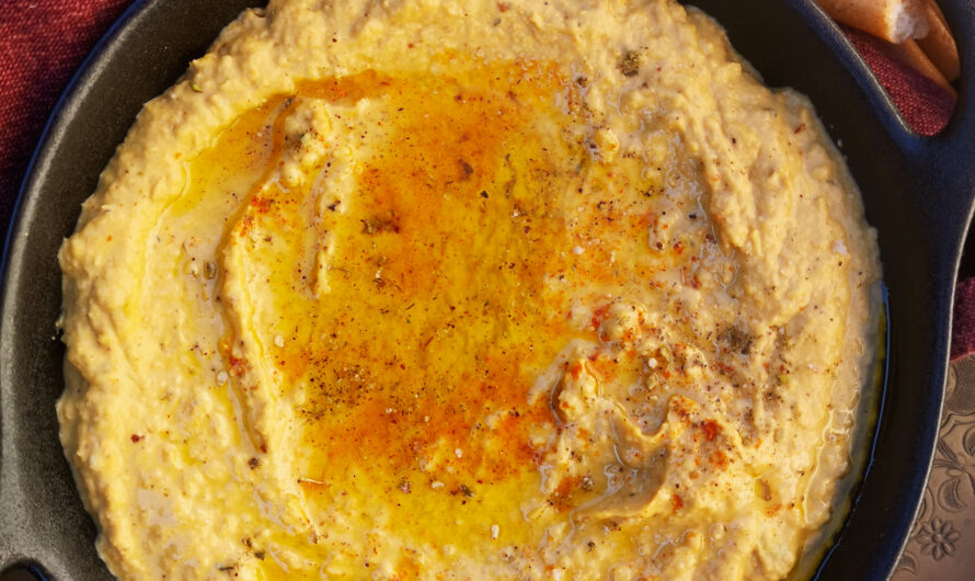 Houmous aux poivrons rôtis