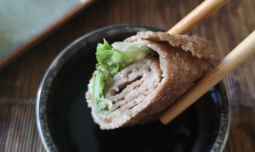 Makis de galette au chèvre et feuilles de chou-fleur