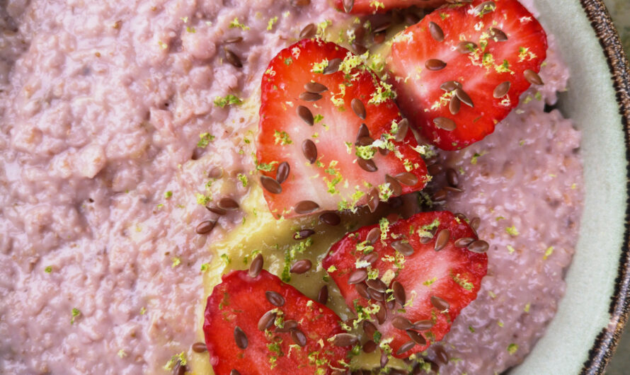 Porridge à la fraise