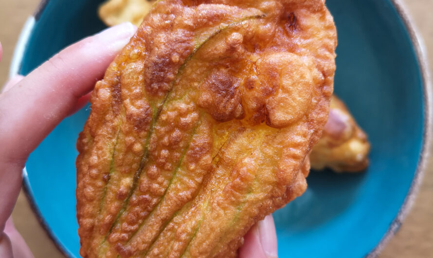 Beignets de fleurs de courgettes