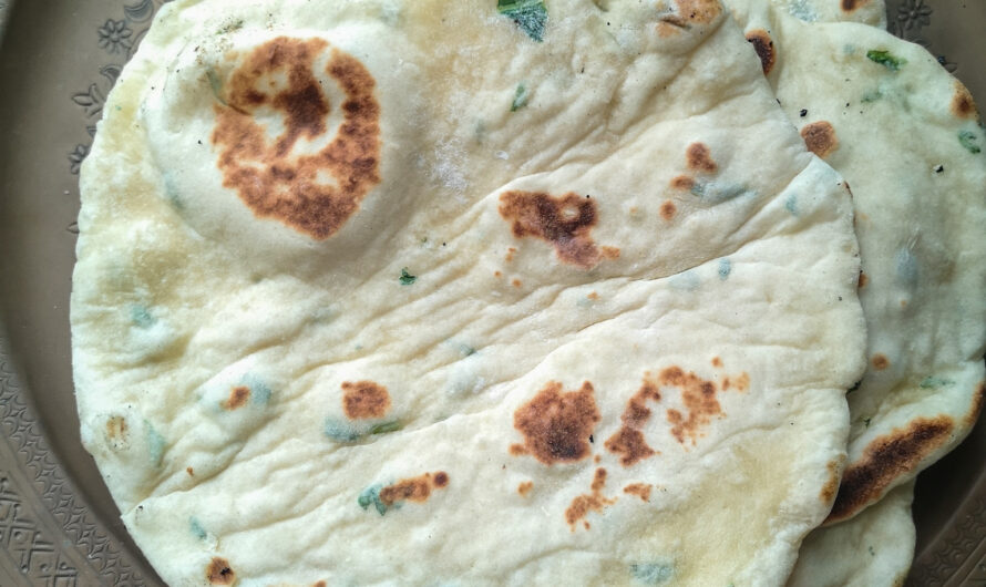 Naan aux fanes de radis