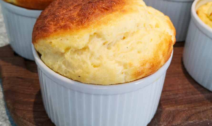 Soufflé au fromage et restes de poulet rôti