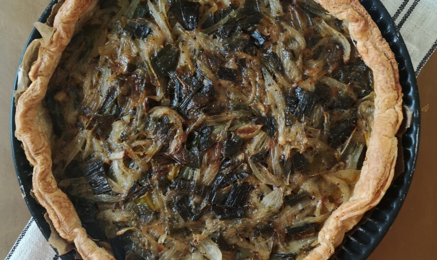 Tarte à l’oignon et au vert de poireau